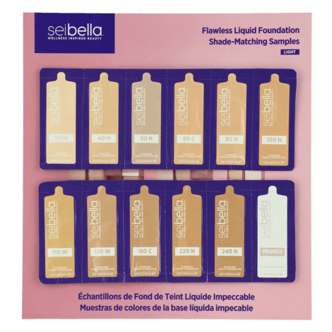 Sei Bella® Flawless Liquid Foundation Shade-Matching Samples