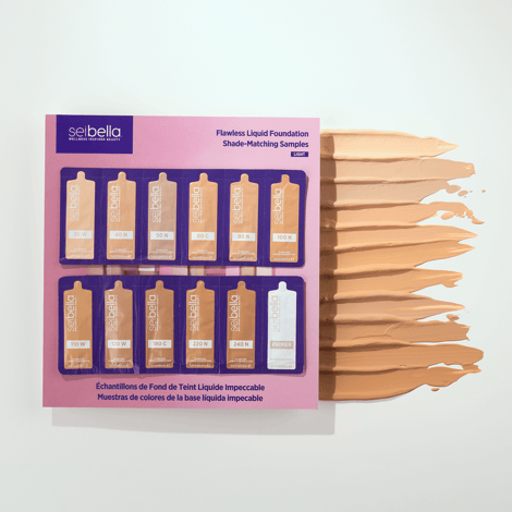 Sei Bella Flawless Liquid Foundation Shade-Matching Samples: Light