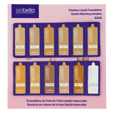 Sei Bella Flawless Liquid Foundation Shade-Matching Samples: Medium