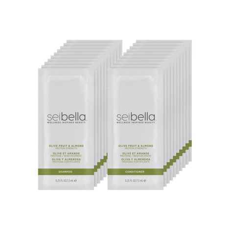 Olive Fruit & Almond Protein Strength Shampoo and Conditioner Sample Packs