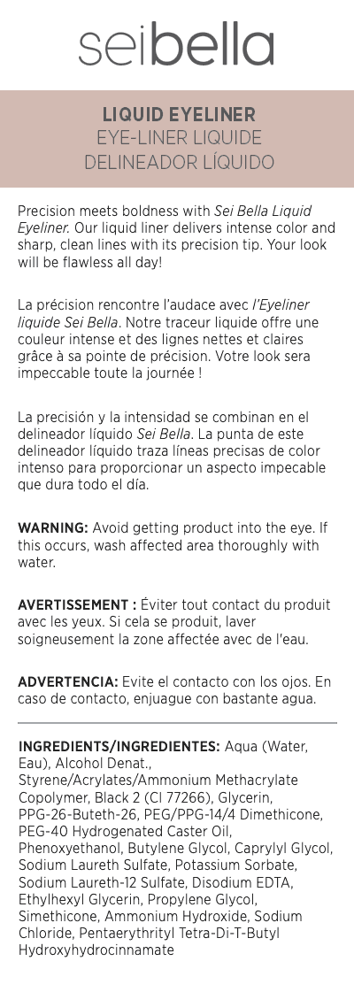 Sei Bella Liquid Eyeliner