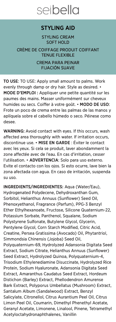 Sei Bella Soft Hold Styling Cream