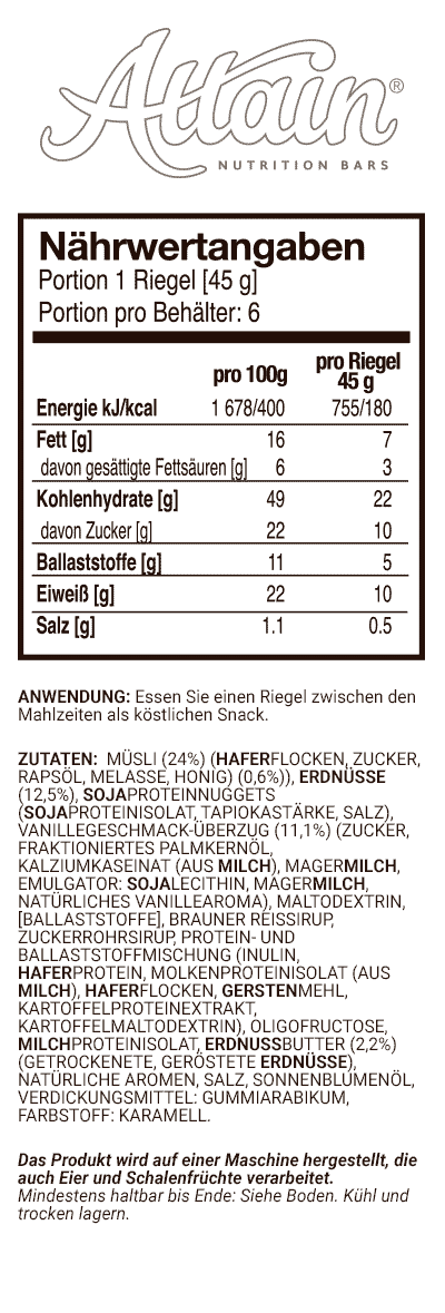 Attain® Riegel - Süß-salziger Erdnussriegel