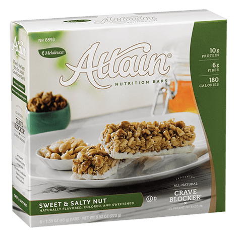 Attain with CraveBlocker Bars - Sweet & Salty Nut
