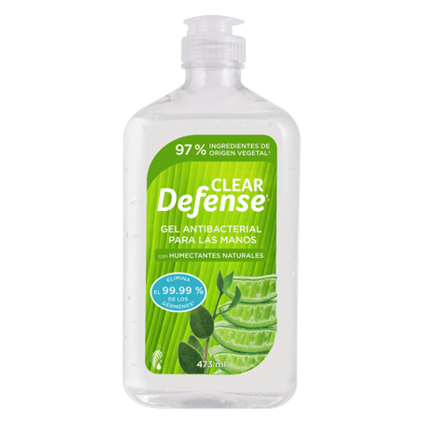Gel antibacterial para las manos Clear Defense® (473 ml)