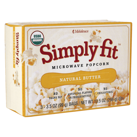 Simply Fit™ Microwave Popcorn: Natural Butter