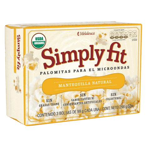 Palomitas de maíz orgánicas Simply Fit: Mantequilla natural