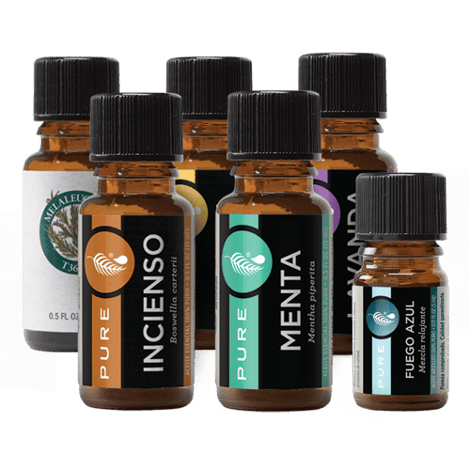 Set de 6 aceites esenciales PURE 