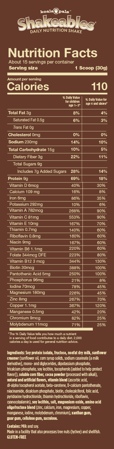 Koala Pals™ Shakeables® (15 servings)