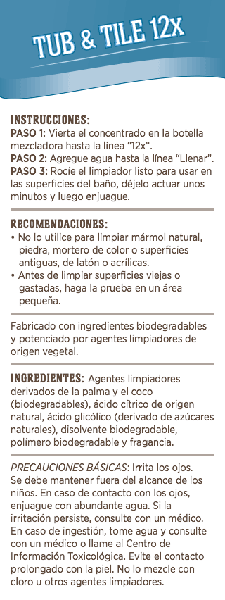 Limpiador de baño Tub & Tile® 12x