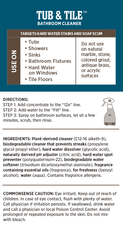 Tub & Tile™ Mixing Spray Bottle