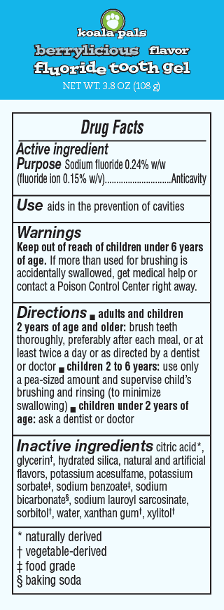 Koala Pals® Berrylicious Tooth Gel with Fluoride