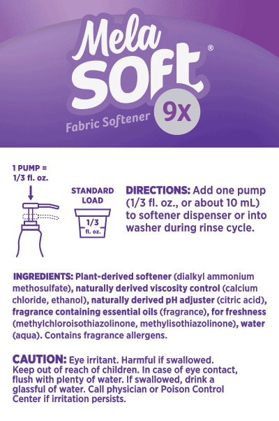MelaSoft® 9x Liquid Fabric Softener: Garden Lavender 96 Loads