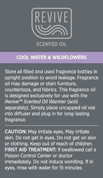 Revive™ Scented Oil: Cool Water & Wildflowers