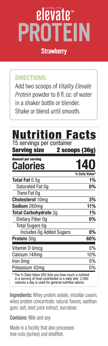 Vitality Elevate™ Protein Shake: Strawberry
