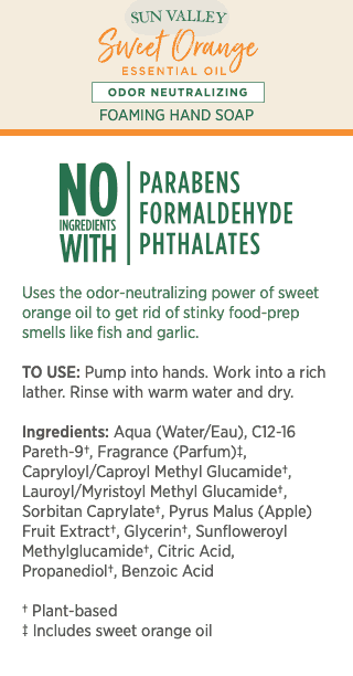 Sweet Orange Odor Neutralizing Foaming Hand Soap 2-Pack 