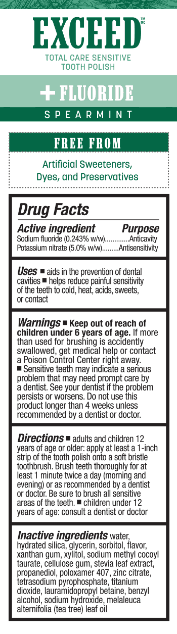 Exceed® Total Care Sensitive Tooth Polish: Spearmint with Fluoride