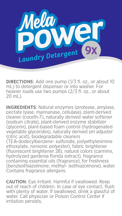 MelaPower® 9x HE Detergent: Garden Lavender 96 Loads