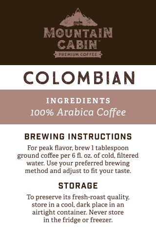 Mountain Cabin™ Colombian Ground Coffee