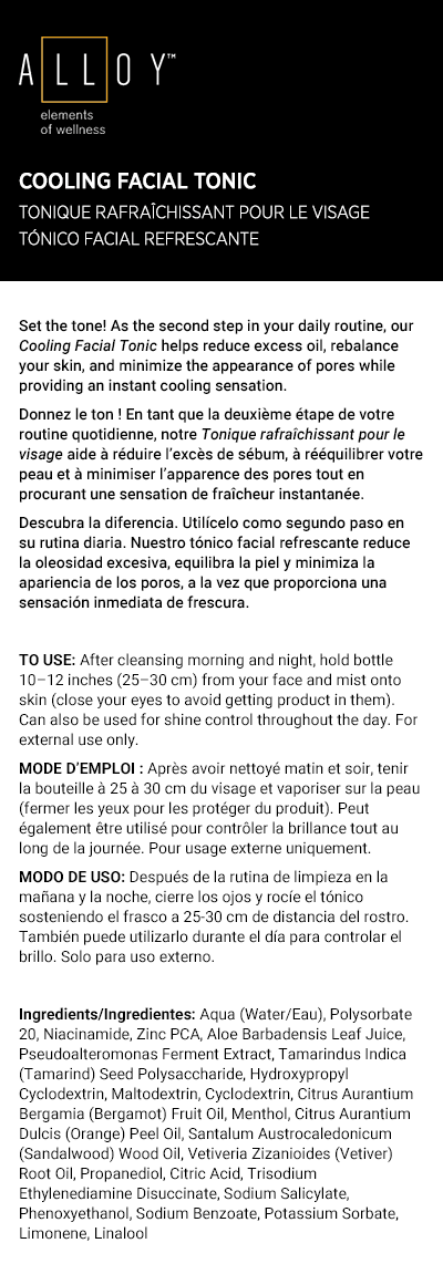 Tónico facial refrescante Alloy