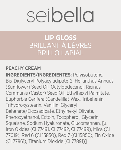 Brillo labial Sei Bella: Peachy Cream