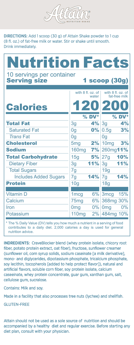 Attain® with CraveBlocker® Shake: Vanilla