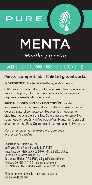 Aceite esencial de menta PURE