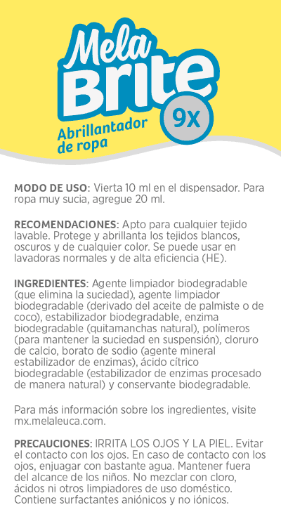 Abrillantador de ropa MelaBrite® 9x (96 lavadas)