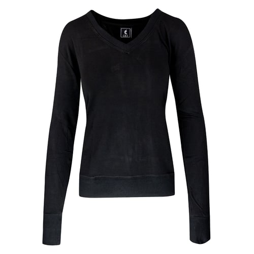 EIGHT EIGHT EIGHT Womens Black Long Sleeve V Neck Top main image 1