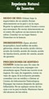 Repelente natural de insectos