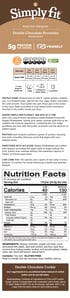 Simply Fit™ Simple Start Baking Mix: Double Chocolate Brownies 2 - Pack