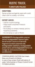 Rustic Touch Furniture Polish (Sprayer not included)