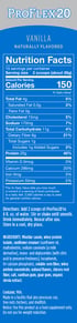ProFlex20 Protein Shake: Vanilla for Special Dietary Preferences