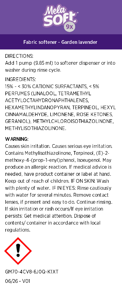 MelaSoft™ 9x Liquid Fabric Softener - Garden Lavender