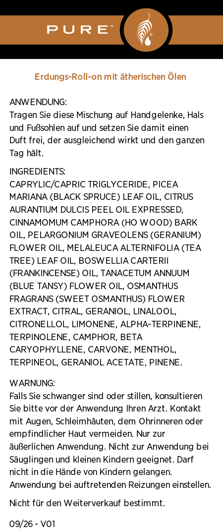 PURE™ Take Root Erdungs-Roll-on Mischung