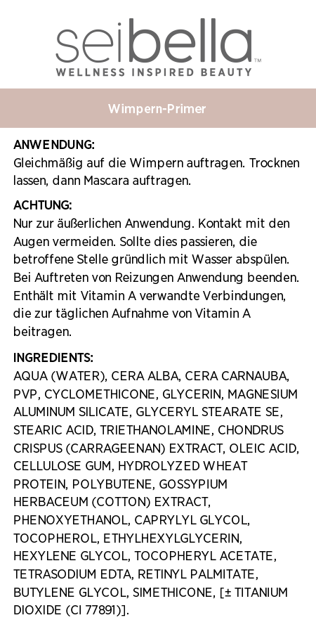 Sei Bella® Wimpern-Primer