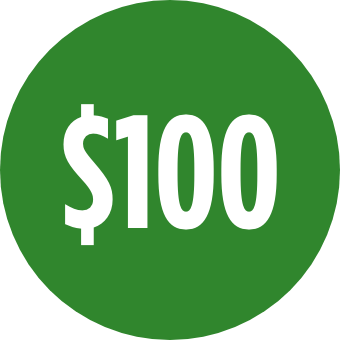 $100