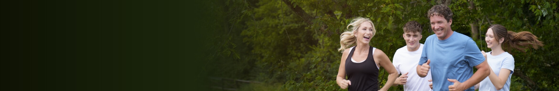 People jogging outdoors