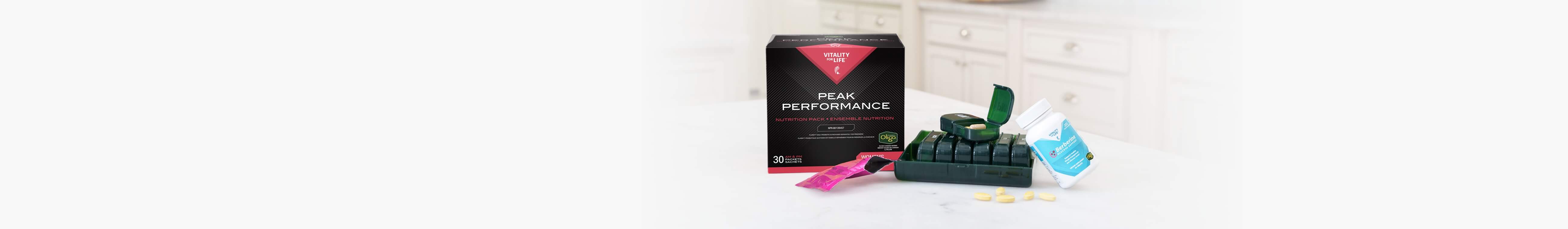 Supplement Organizer and Peak Performance Pack